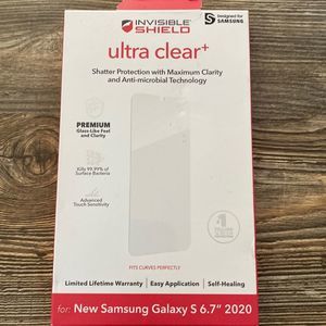 Samsung Galaxy S 6.7" 2020 Invisible Shield Ultra Clear+ Shatter Protection. D